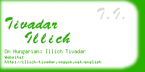 tivadar illich business card